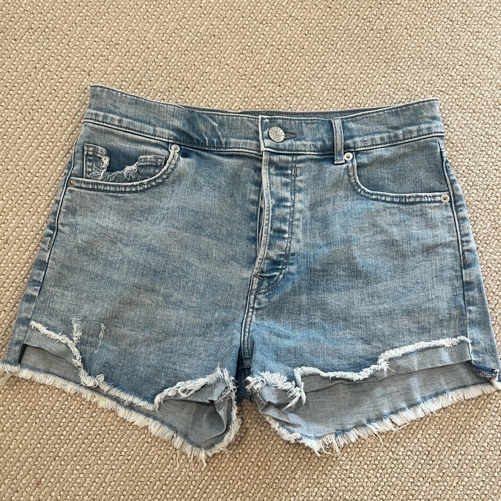 Express shortie vintage high rise jean shorts